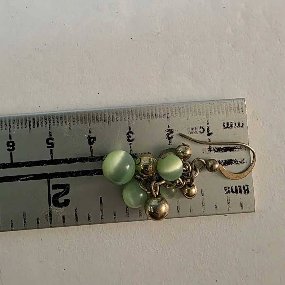 Fashion Jewelry Green and Pink Earrings